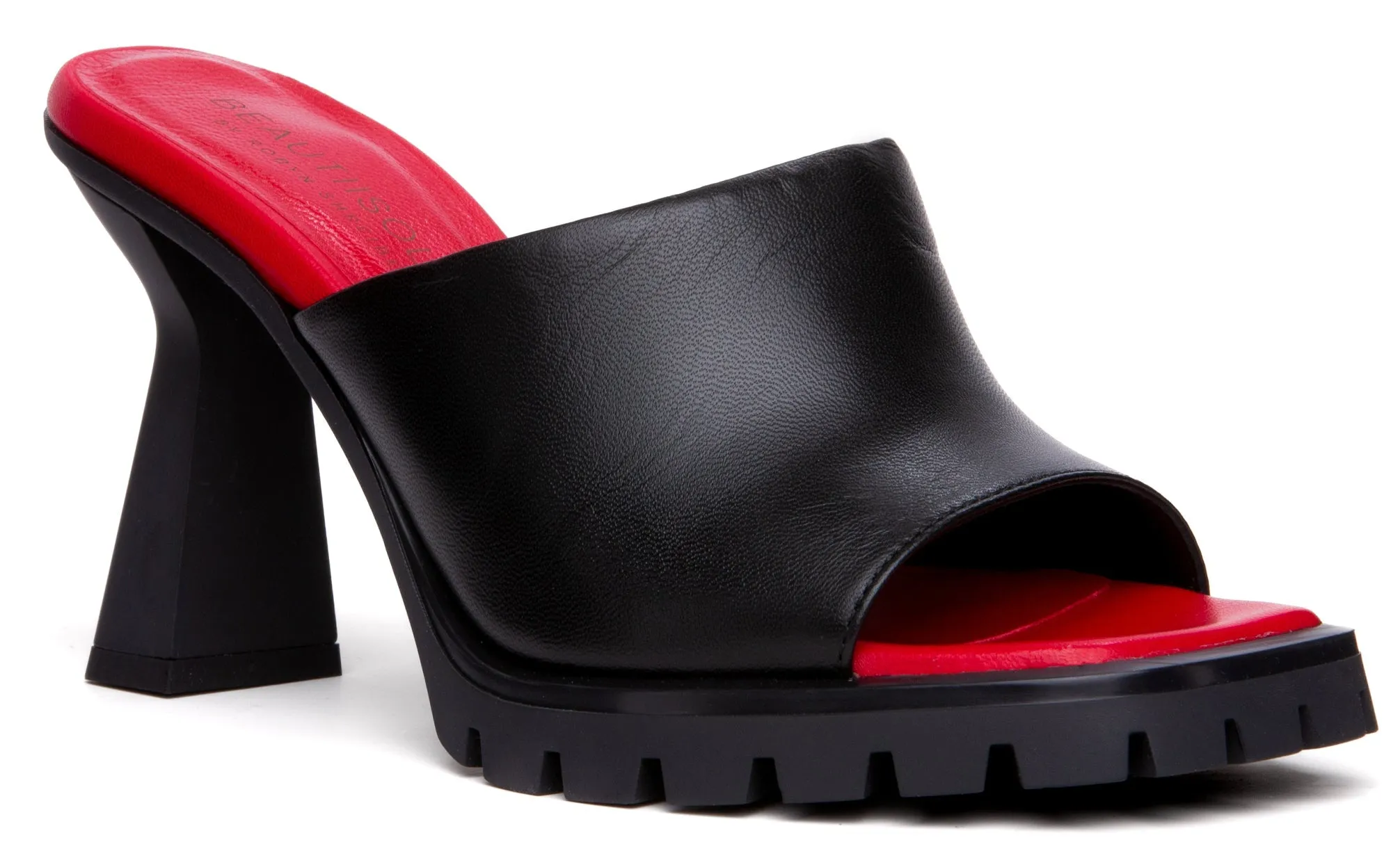 Amy Off-White Leather Sandal
