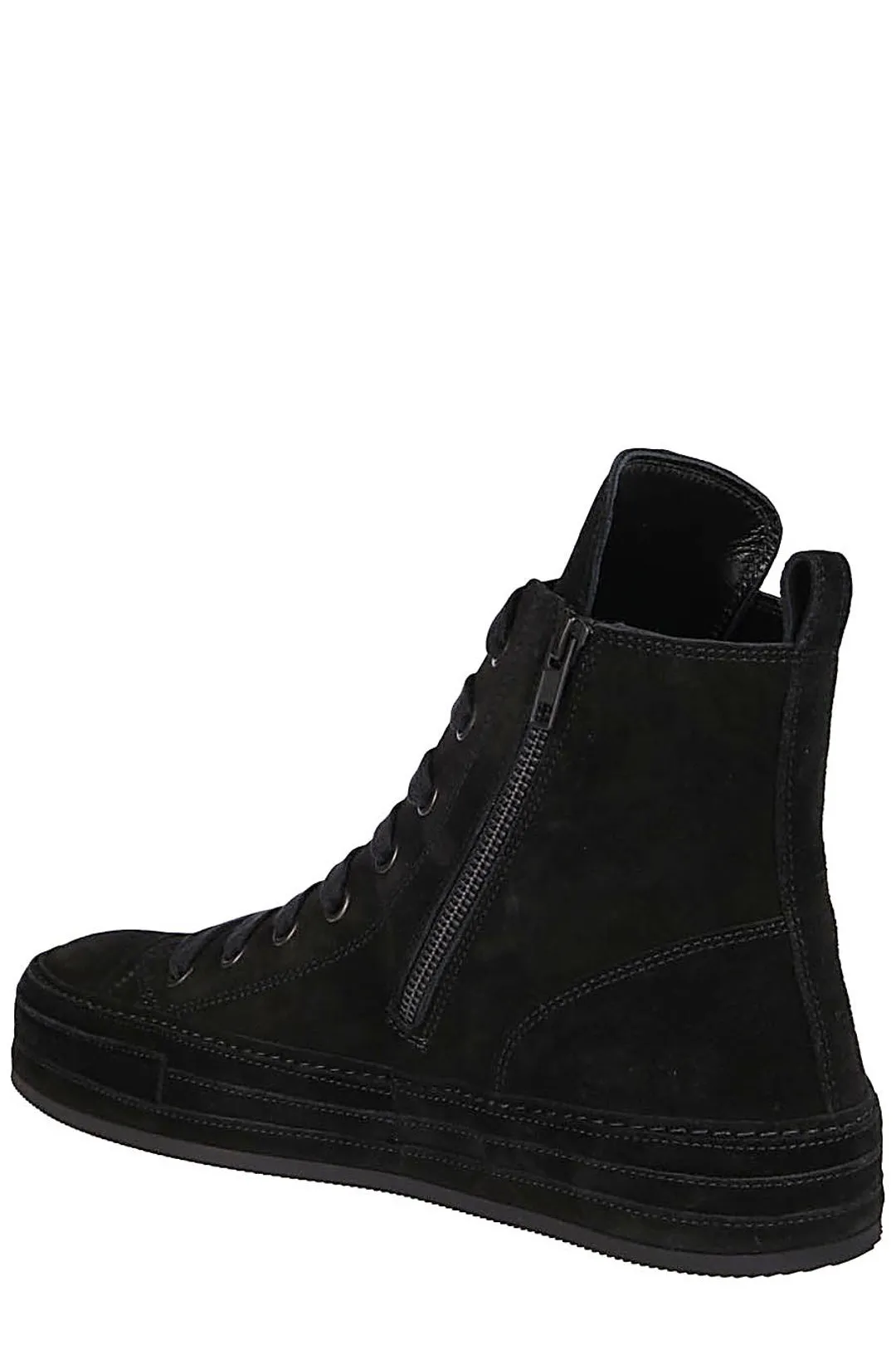 Ann Demeulemeester Side-Zip High-Top Sneakers