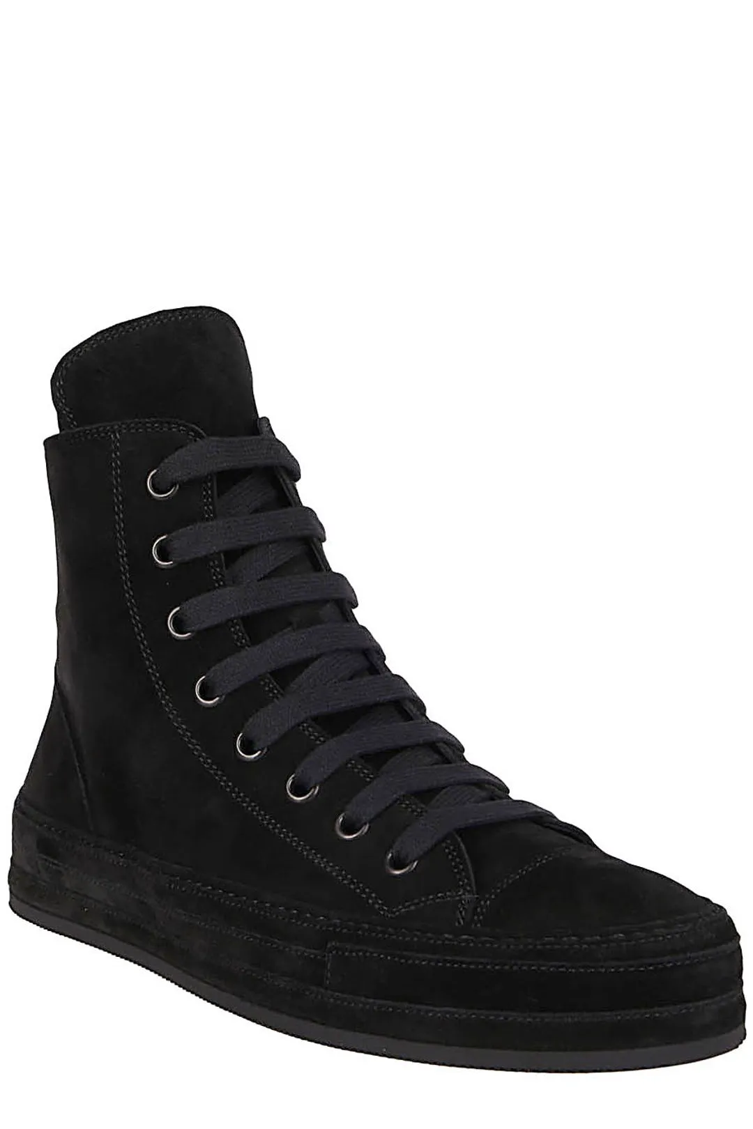 Ann Demeulemeester Side-Zip High-Top Sneakers