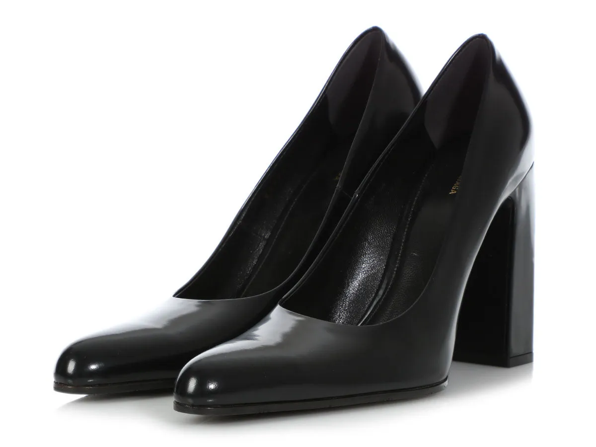 Balenciaga Black Leather Pumps