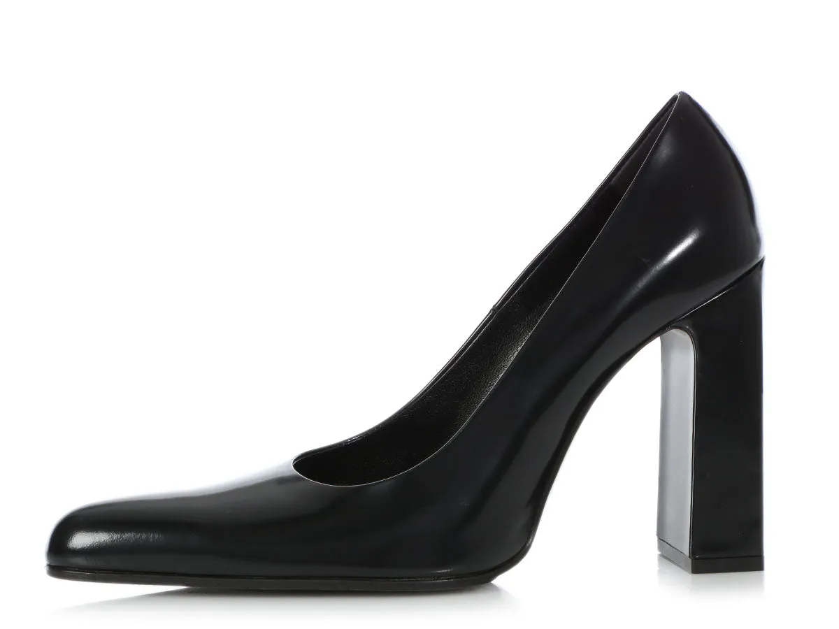Balenciaga Black Leather Pumps