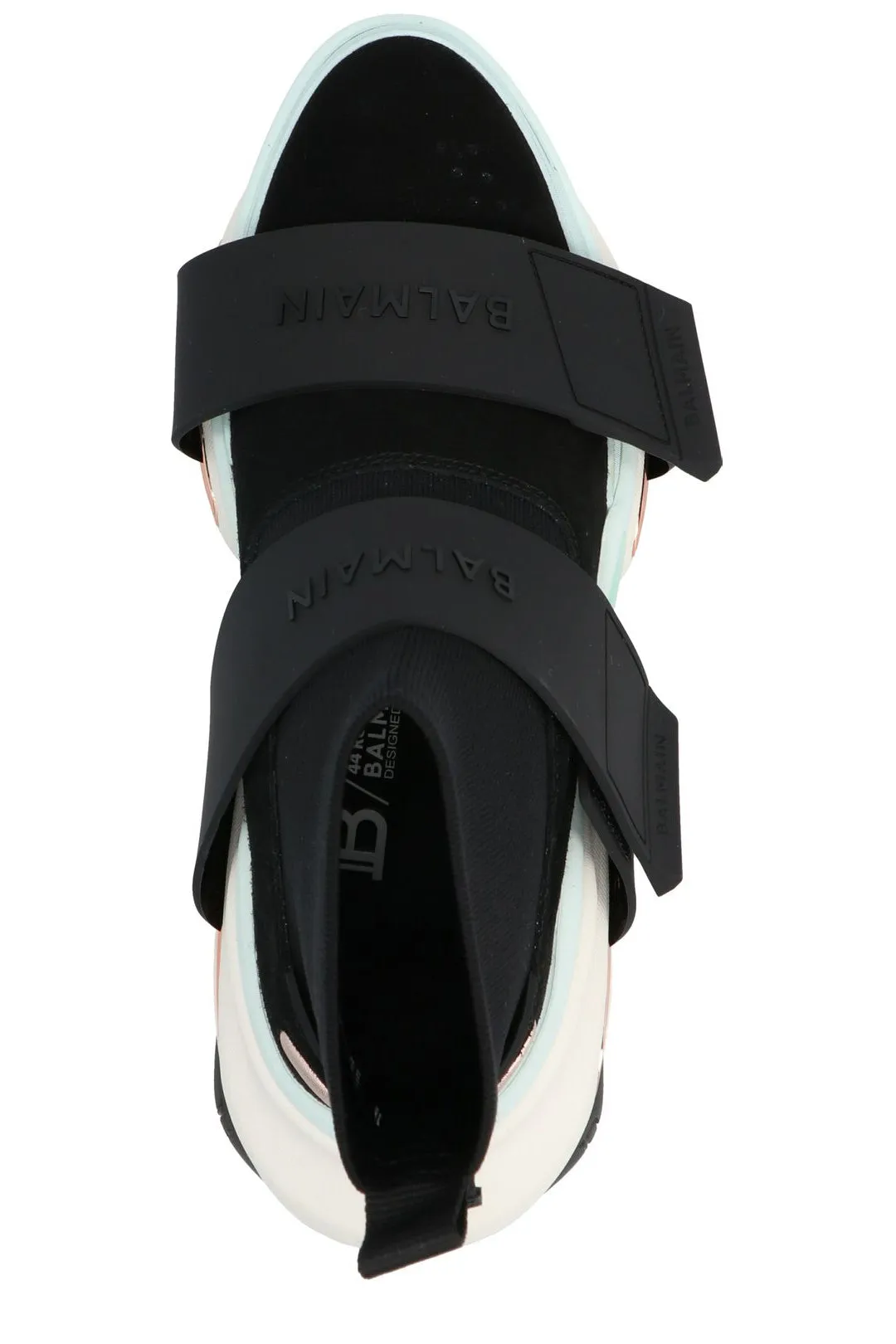 Balmain B-Bold Logo Detailed High Top Sneakers
