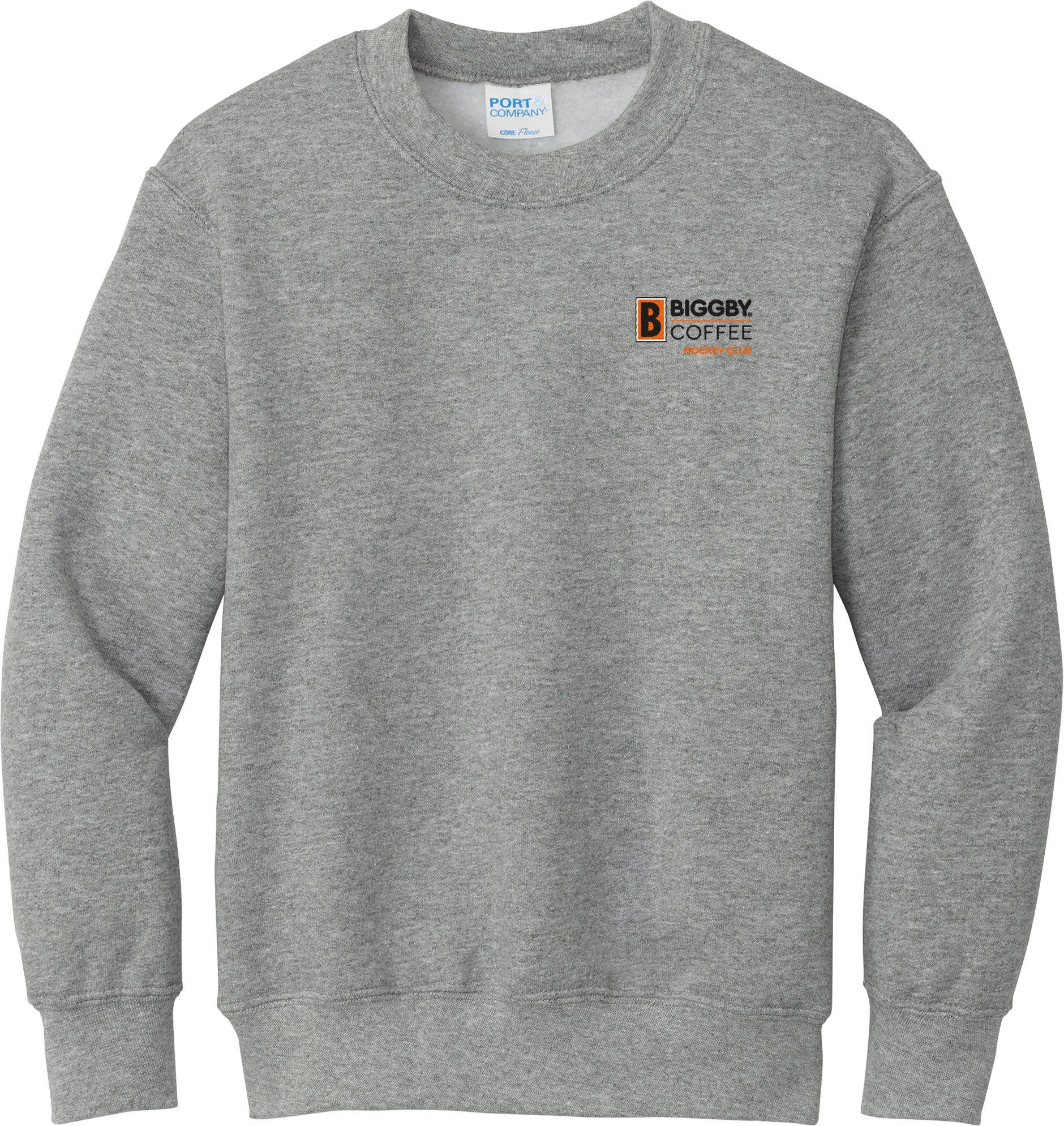 Biggby Coffee Hockey Club Youth Core Fleece Crewneck Sweatshirt