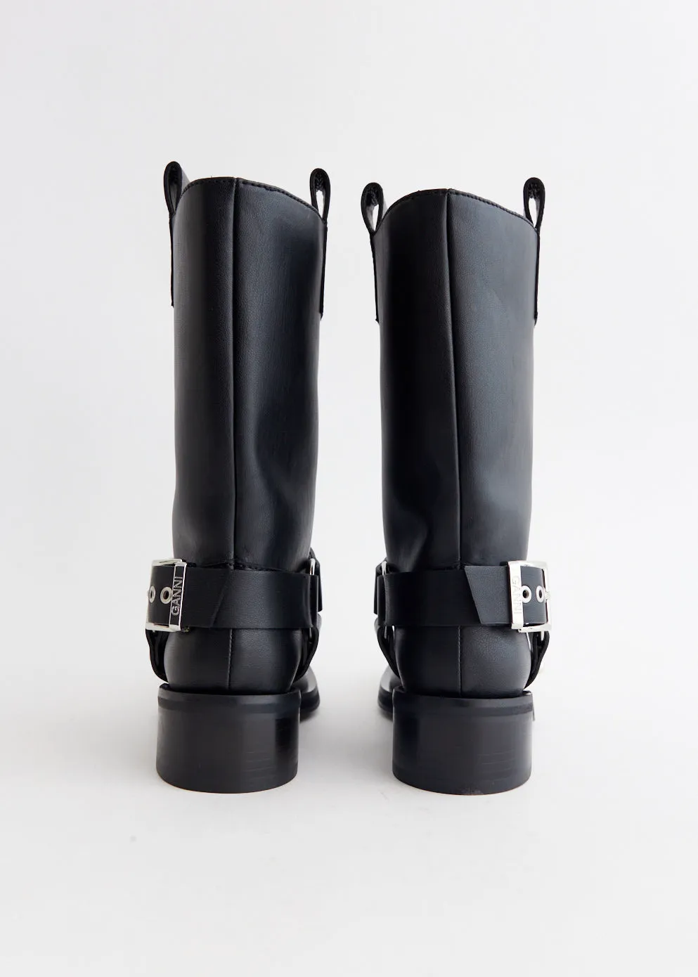 Biker Tubular Mid Shaft Boots