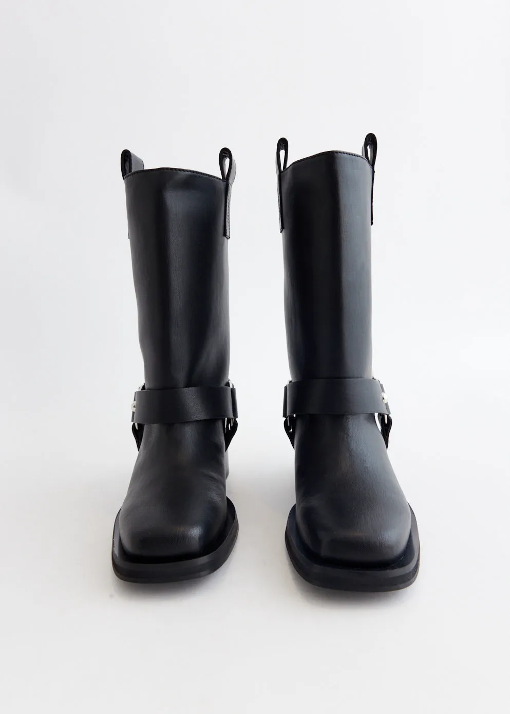 Biker Tubular Mid Shaft Boots