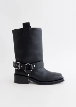 Biker Tubular Mid Shaft Boots