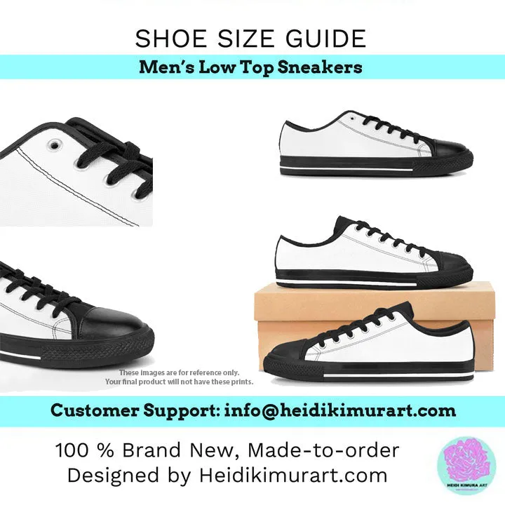 Blue Best Solid Color Sneakers, Best Solid Color Modern Best Men's Low Top Sneakers (US Size: 5-14)