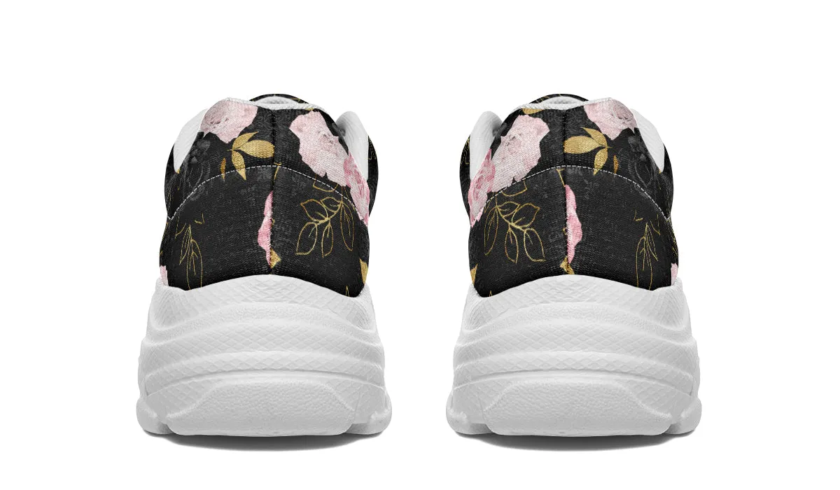 Blush Roses Chunky Sneakers