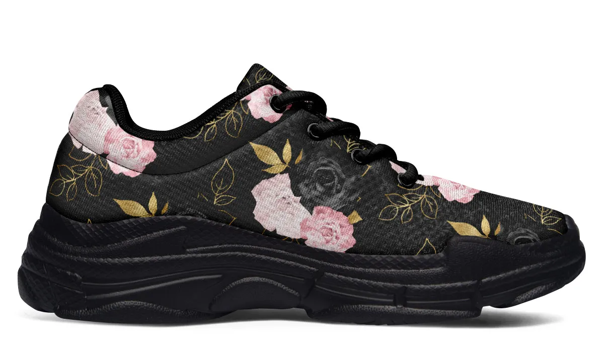 Blush Roses Chunky Sneakers