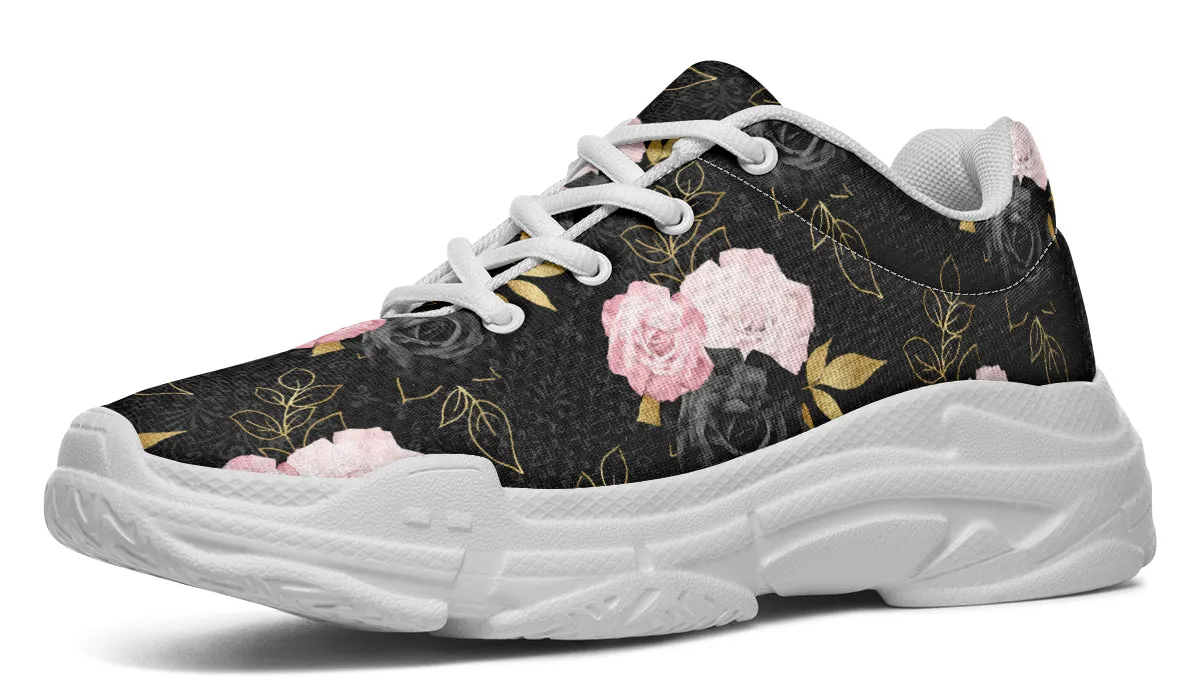 Blush Roses Chunky Sneakers