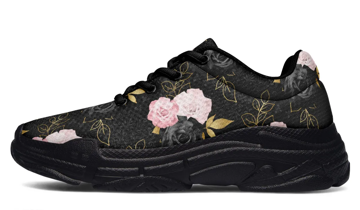 Blush Roses Chunky Sneakers