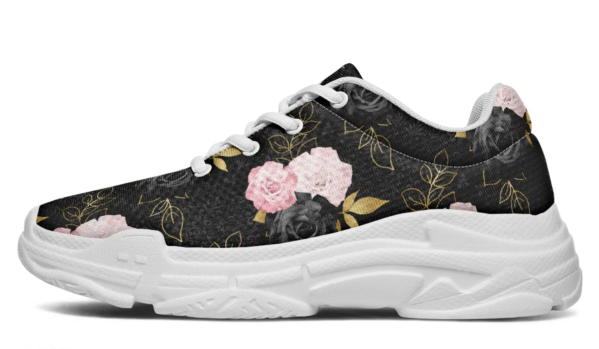 Blush Roses Chunky Sneakers