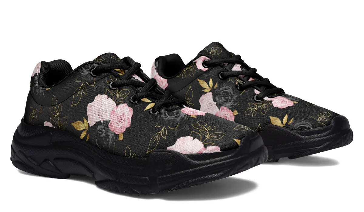 Blush Roses Chunky Sneakers