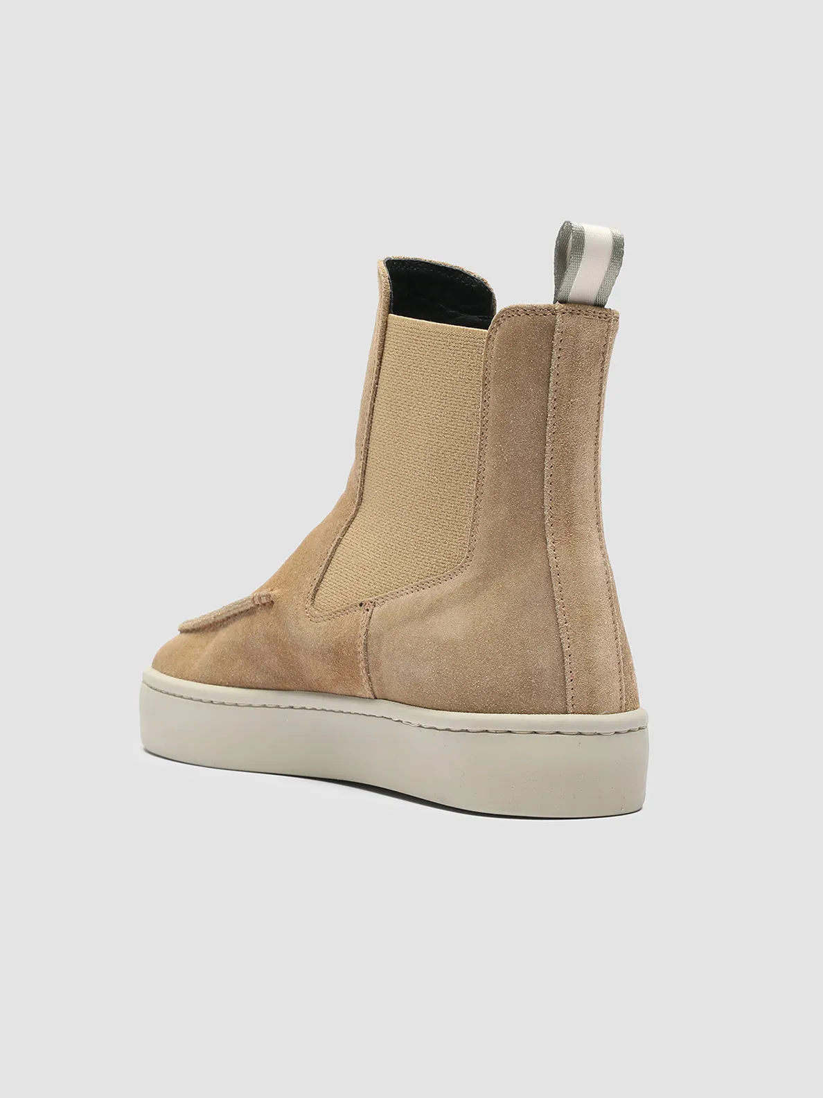 BUG 107 - Taupe Suede High-Top Sneakers
