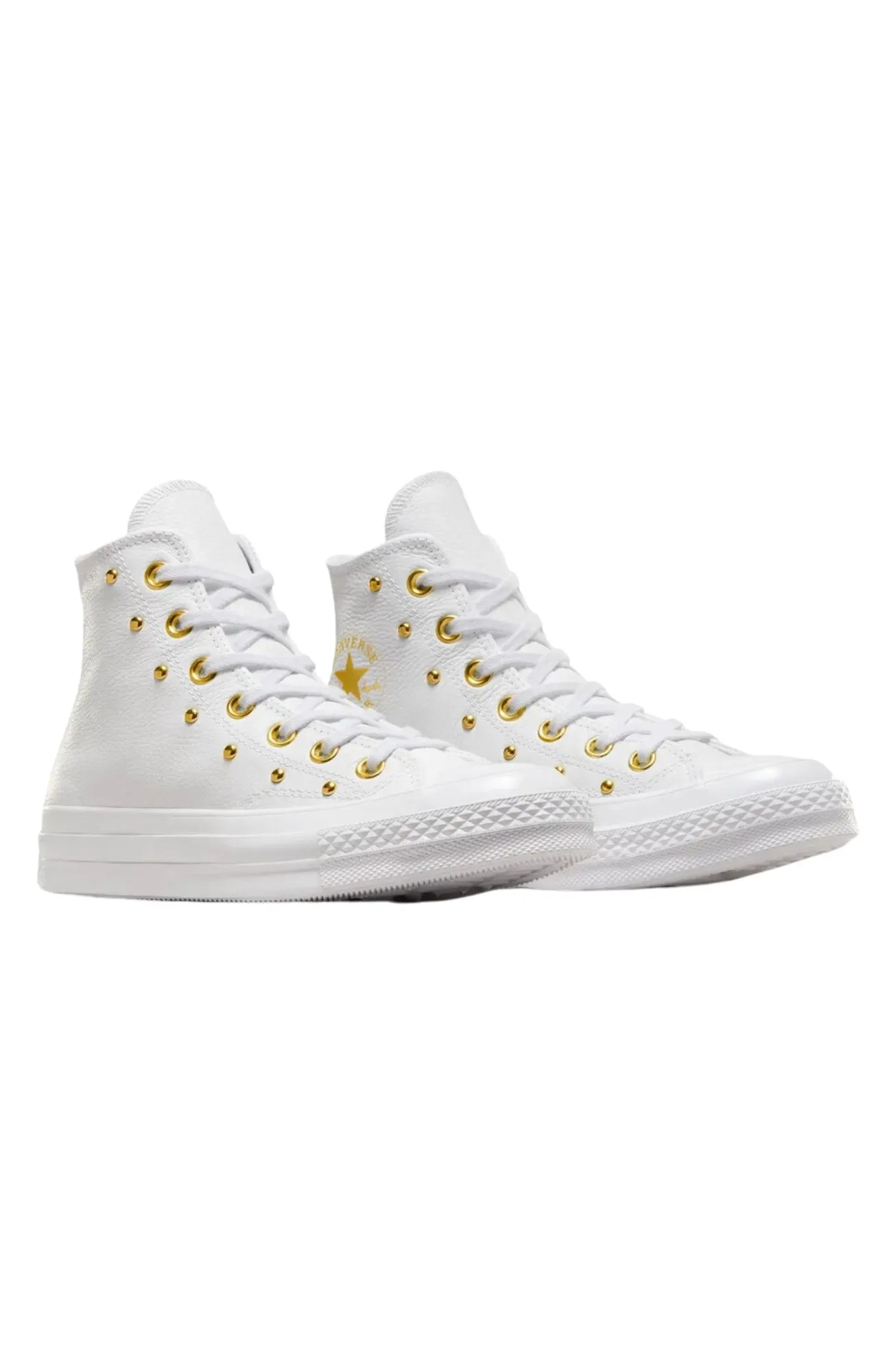 Chuck Taylor All Star 70 Star Studded High Top White Gold