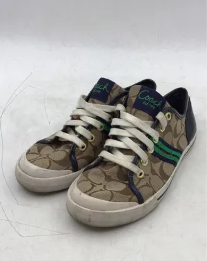 Coach Women's Folly Brown Signature C Athletic Shoes - Size 7B
