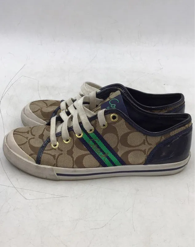 Coach Women's Folly Brown Signature C Athletic Shoes - Size 7B
