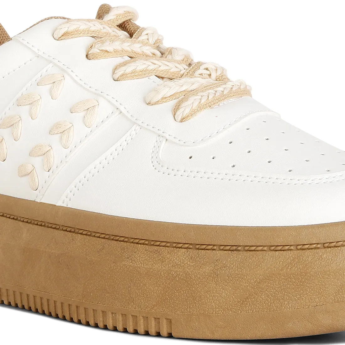 Cross Stitch Detail Sneakers