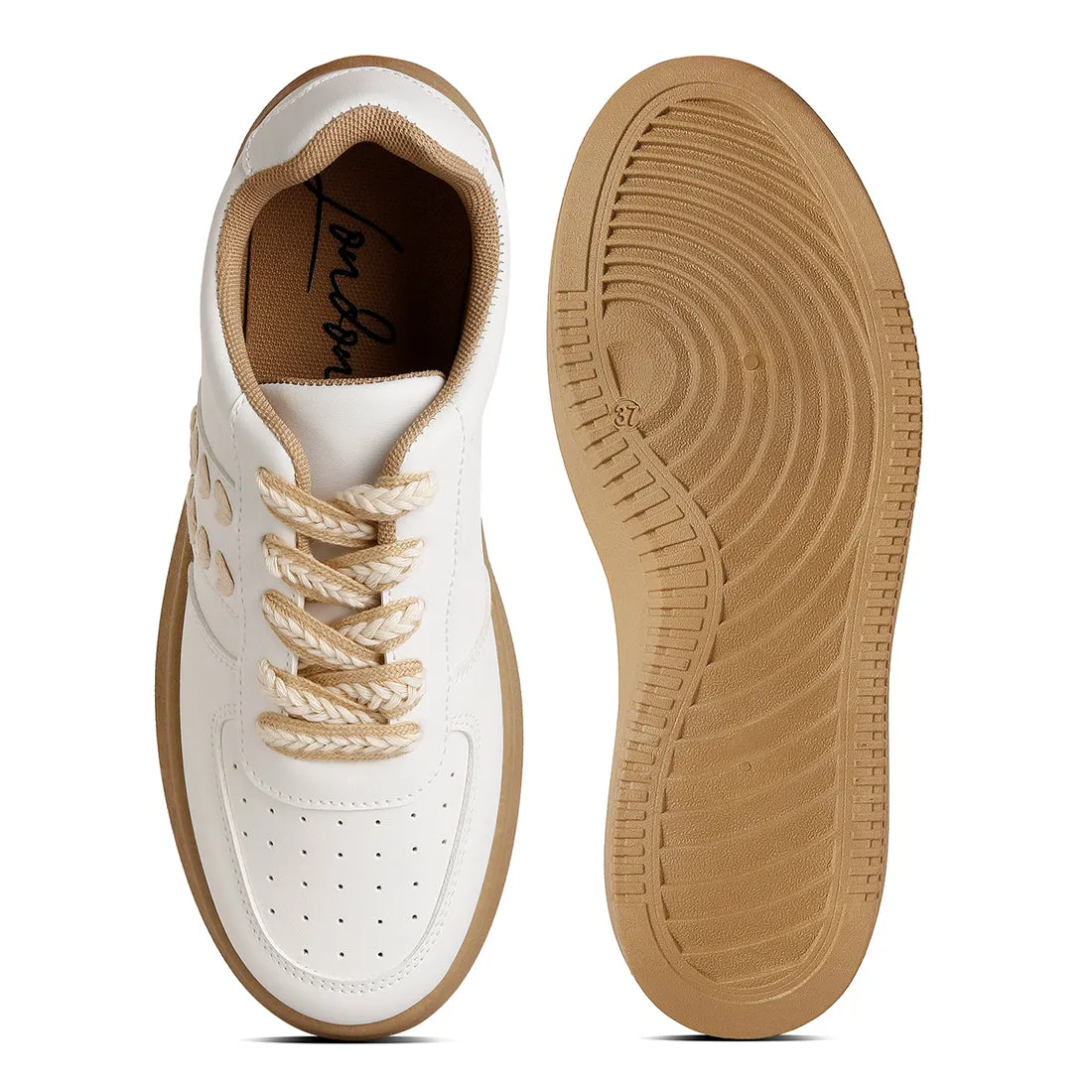 Cross Stitch Detail Sneakers