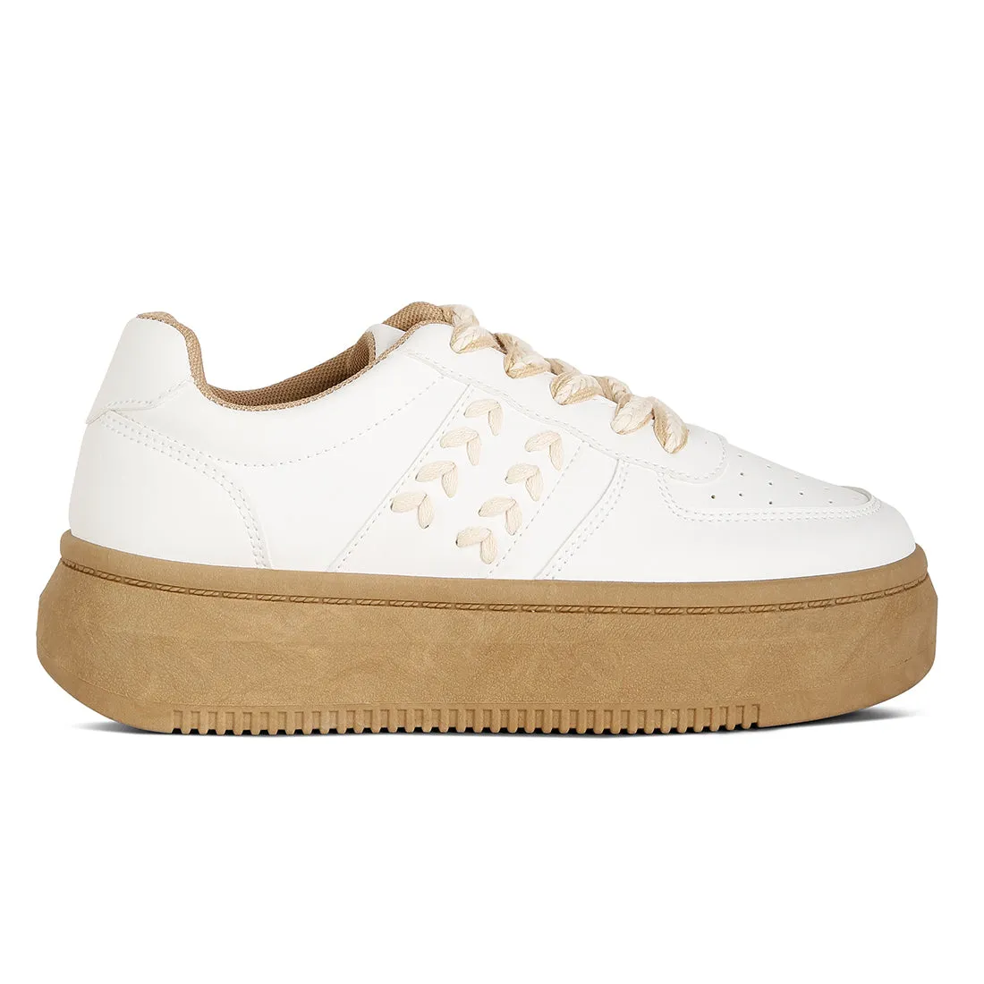 Cross Stitch Detail Sneakers