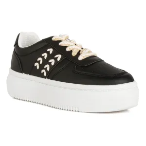 Cross Stitch Detail Sneakers