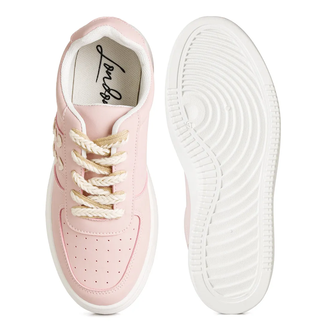 Cross Stitch Detail Sneakers