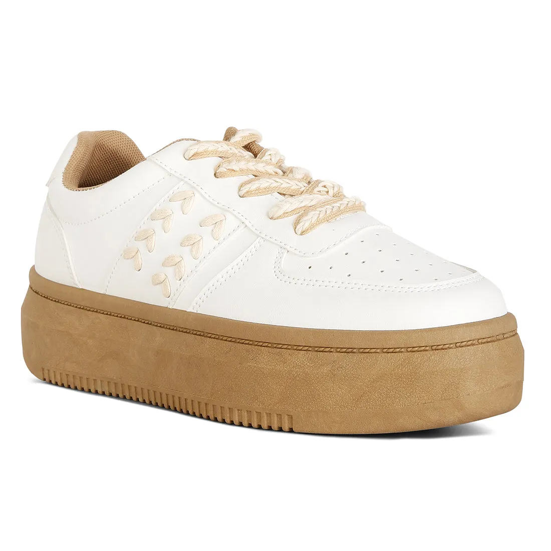 Cross Stitch Detail Sneakers