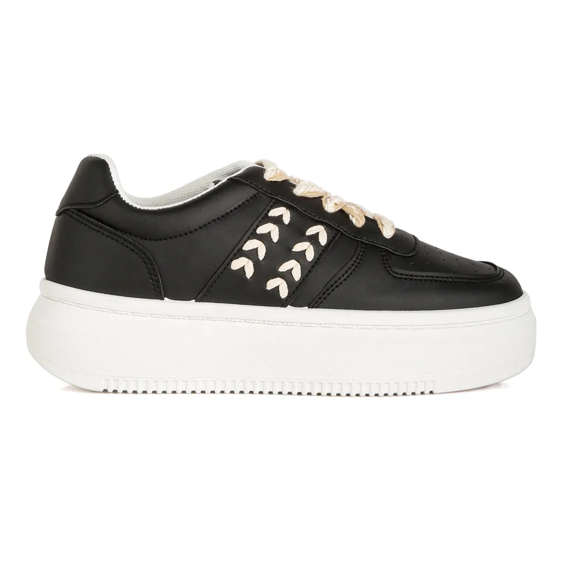 Cross Stitch Detail Sneakers
