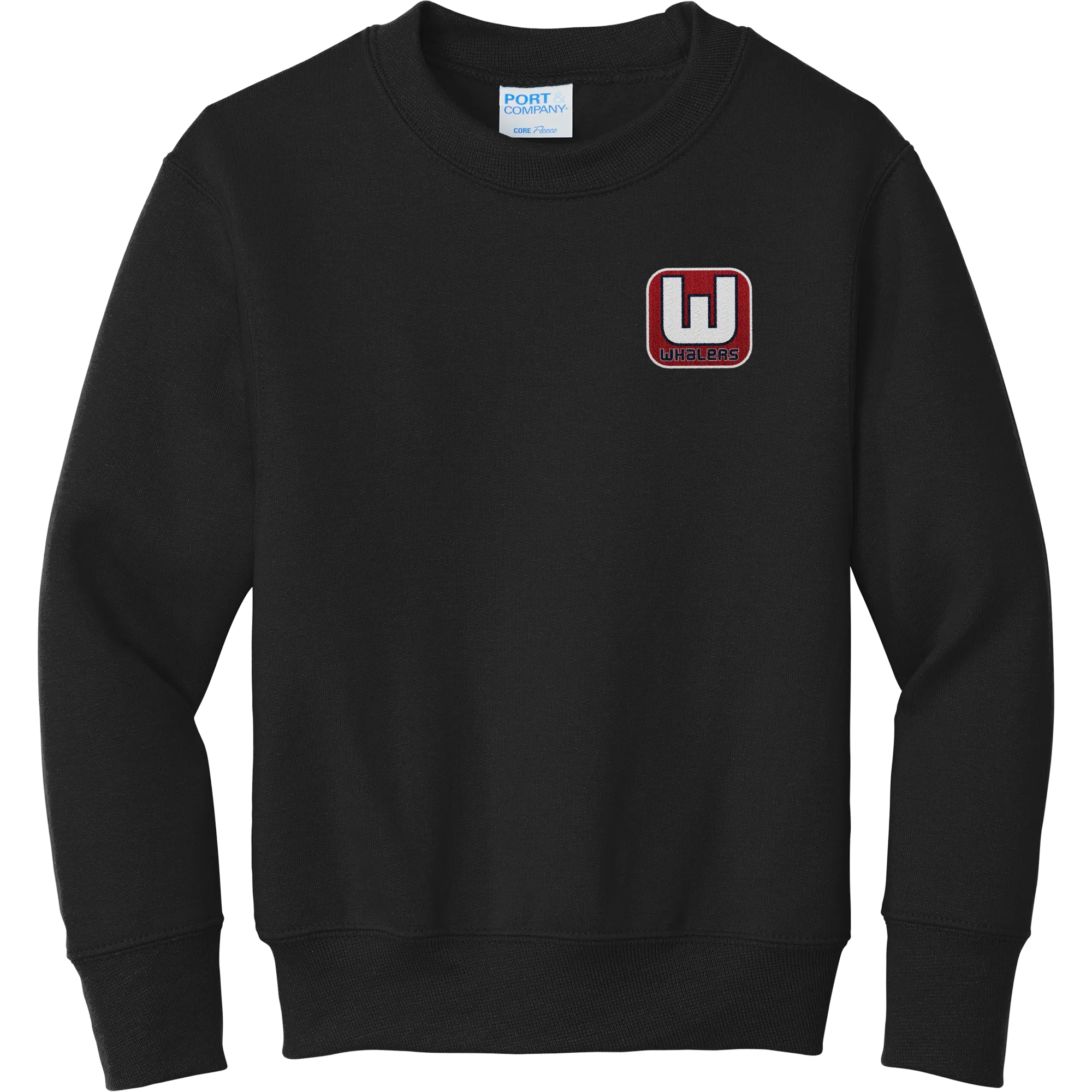 CT Whalers Tier 1 Youth Core Fleece Crewneck Sweatshirt