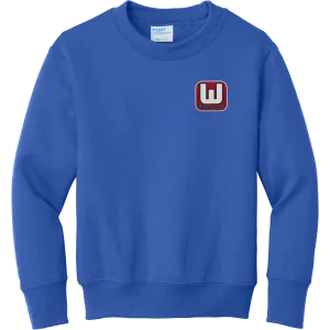 CT Whalers Tier 1 Youth Core Fleece Crewneck Sweatshirt