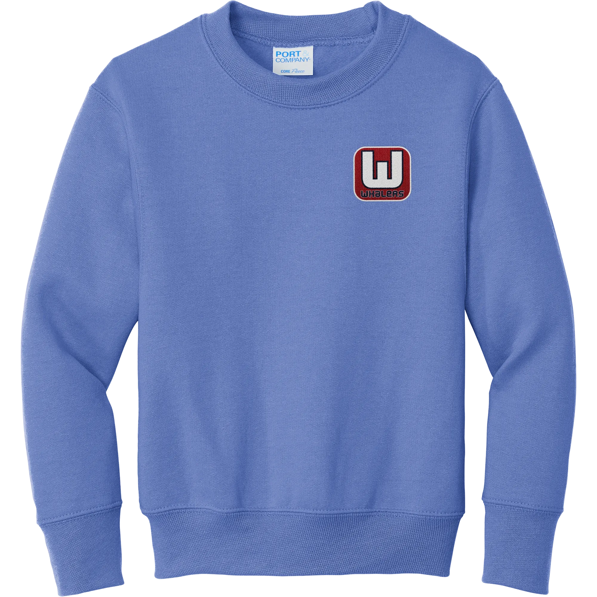 CT Whalers Tier 1 Youth Core Fleece Crewneck Sweatshirt