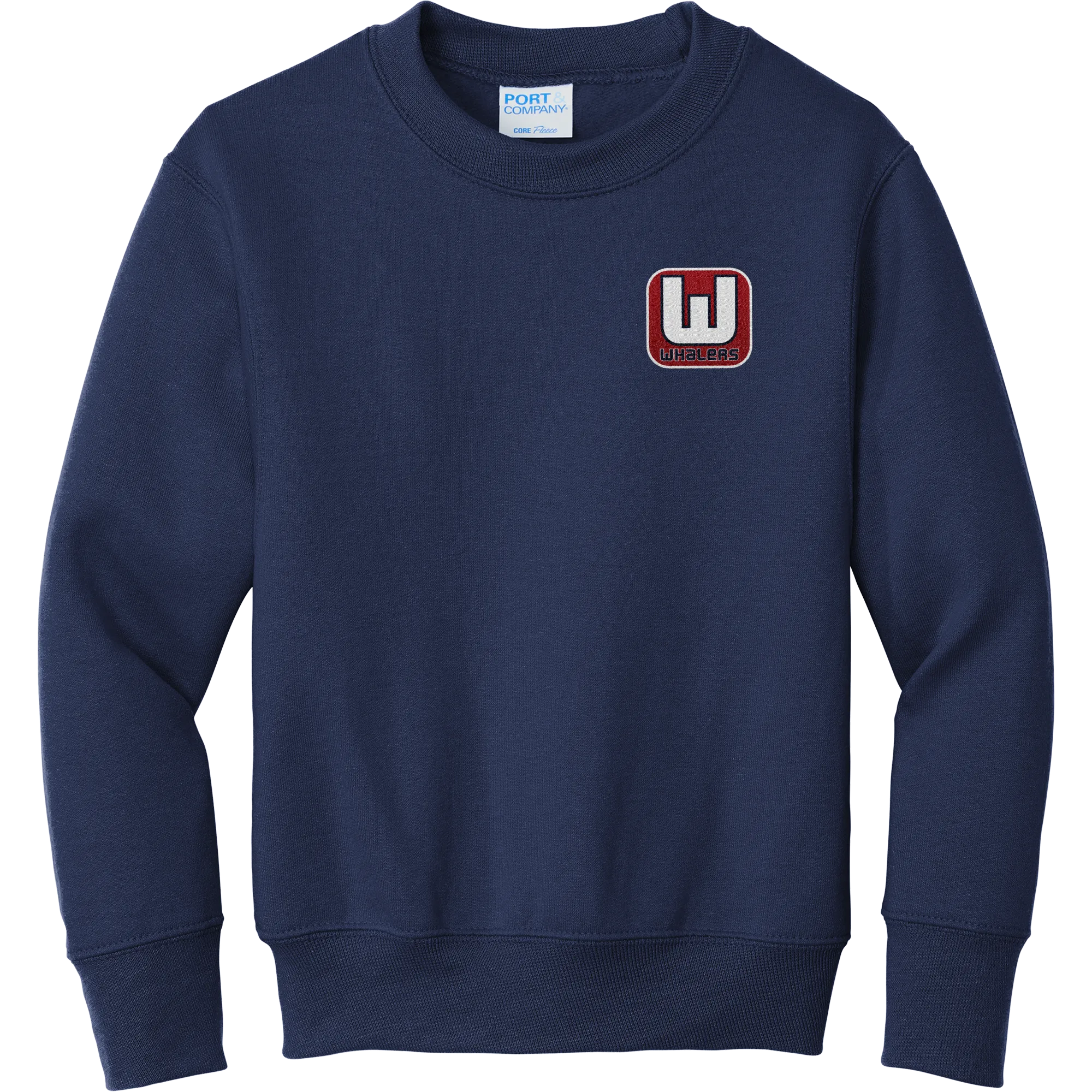 CT Whalers Tier 1 Youth Core Fleece Crewneck Sweatshirt