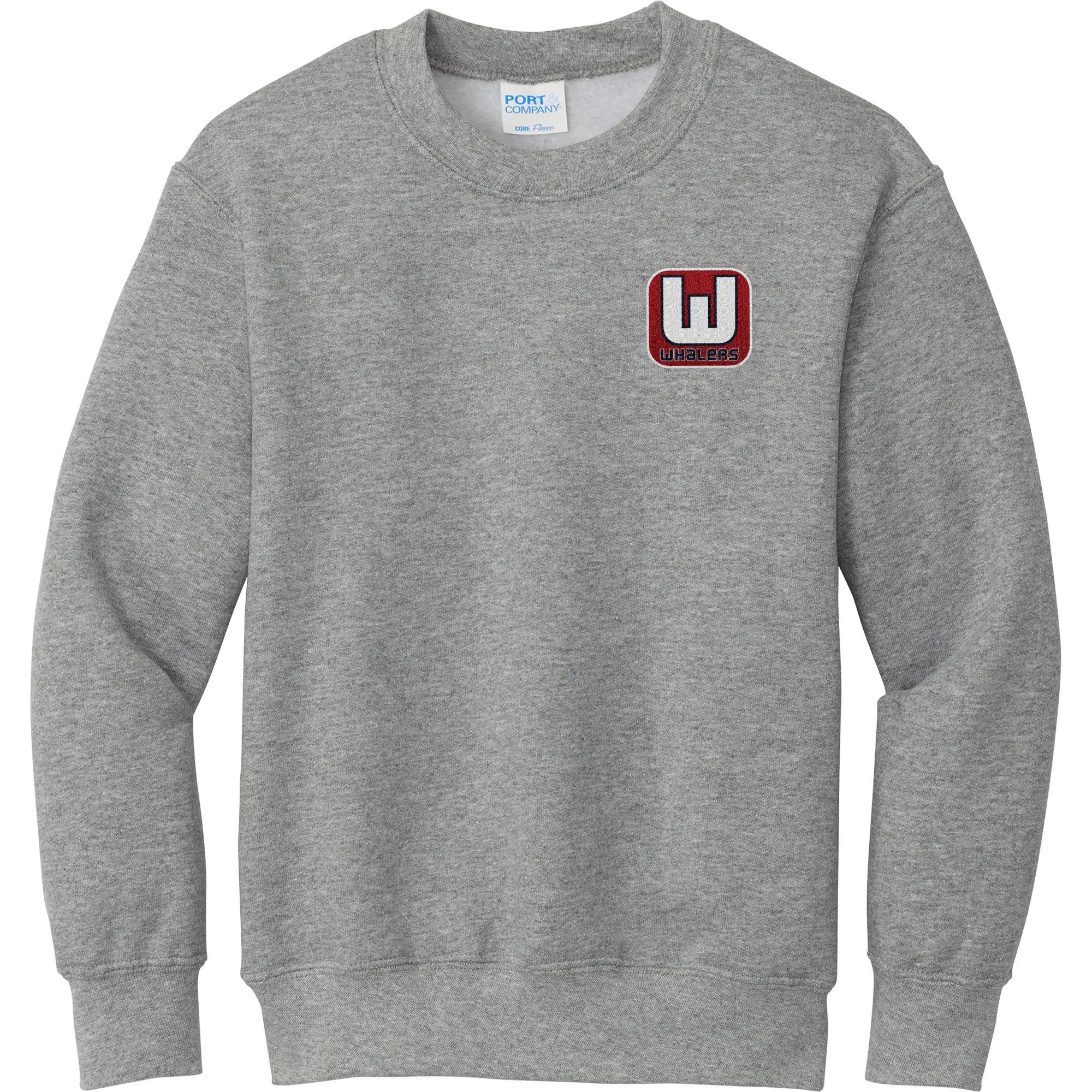 CT Whalers Tier 1 Youth Core Fleece Crewneck Sweatshirt