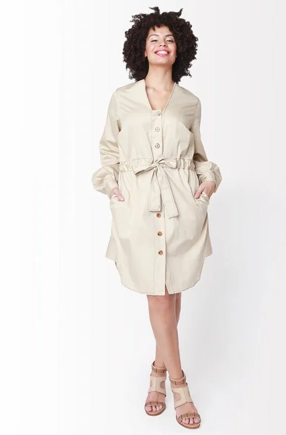 Emme Shirt Dress // Khaki