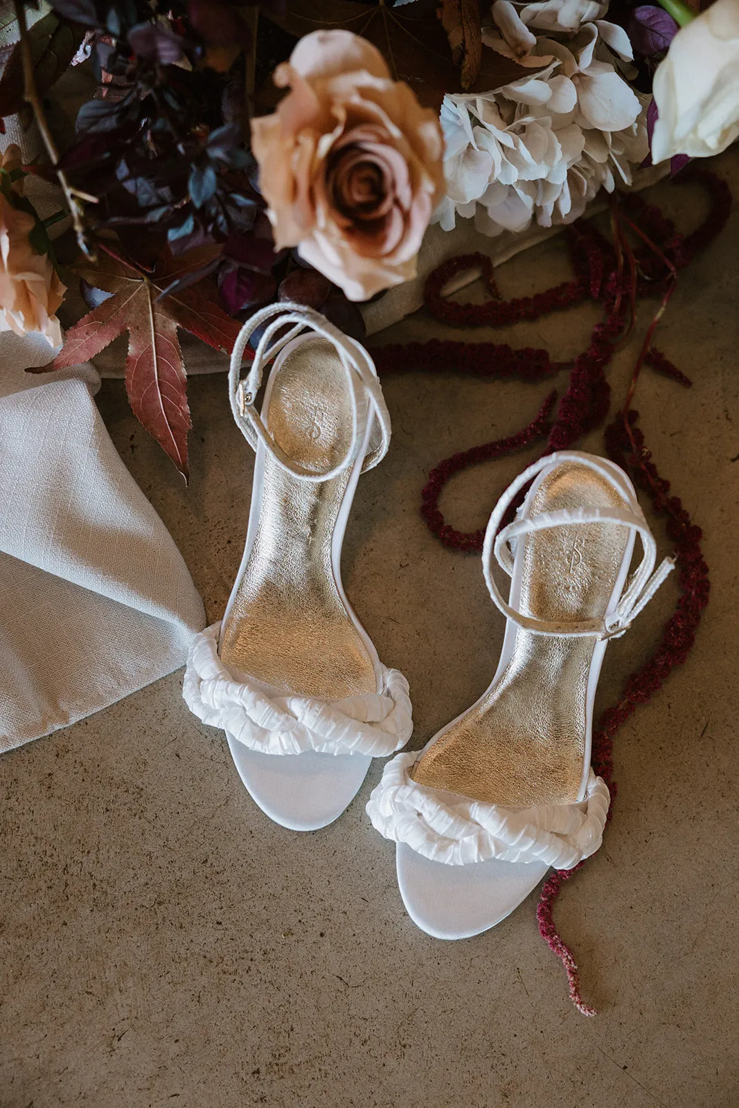 ETERNITY - RIPPLE SATIN WEDDING SHOES WITH PLAIT TOE - FINAL SALE