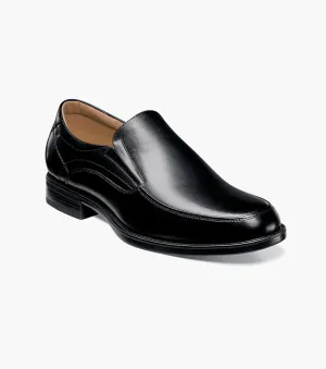Florsheim Black Moc Toe Midtown Slip On Shoe