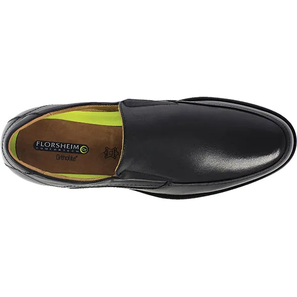 Florsheim Black Moc Toe Midtown Slip On Shoe