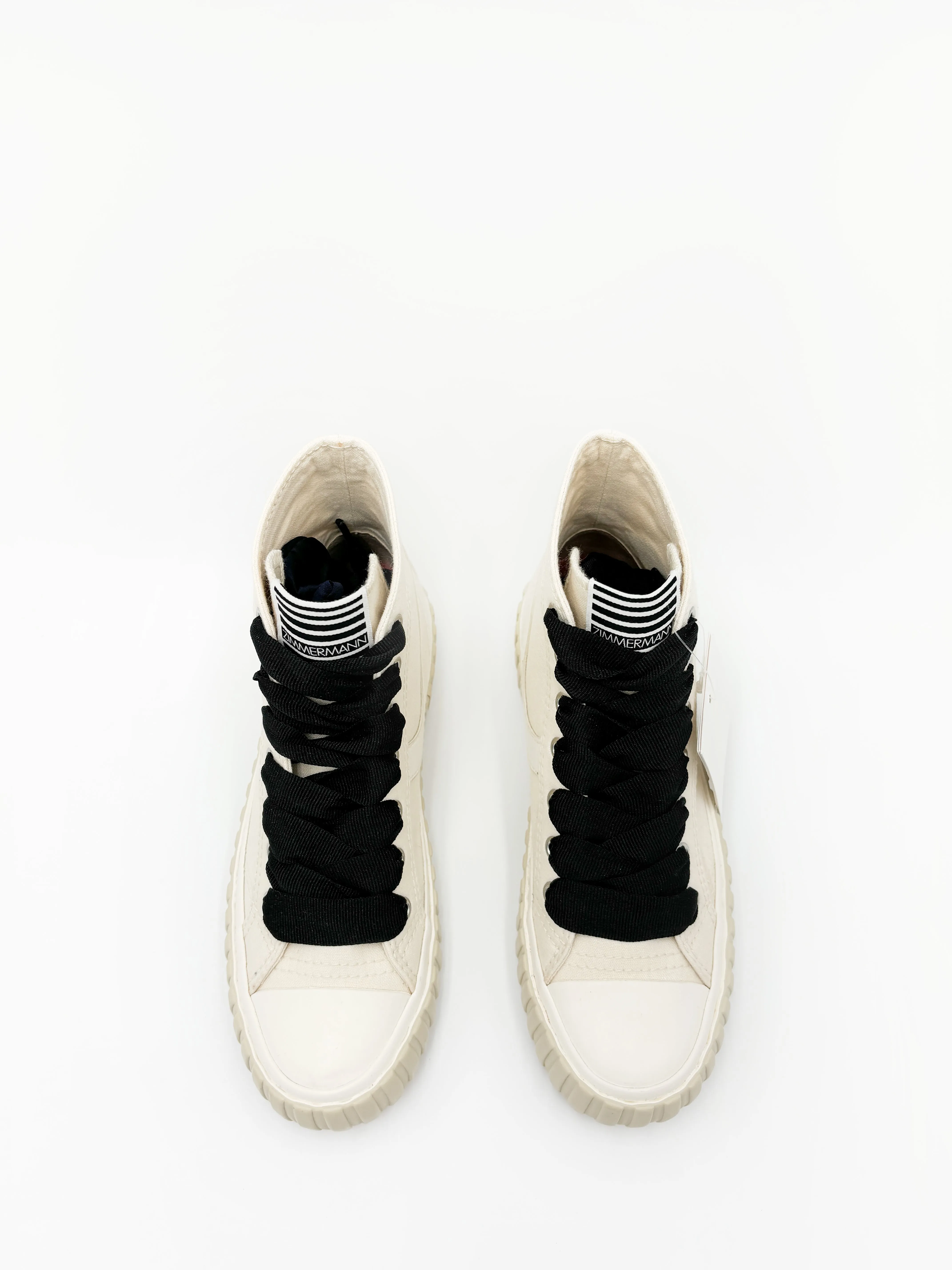 High-Top Ribbon Sneakers