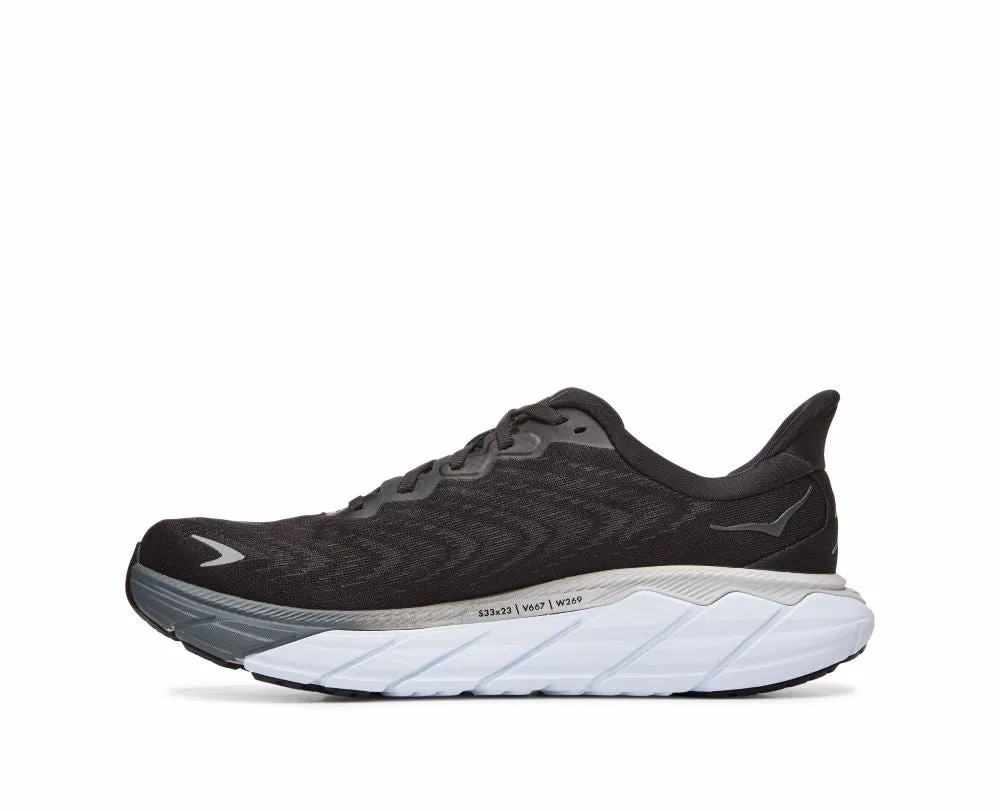 'HOKA' Men's Arahi 6 - Black / White (Wide)