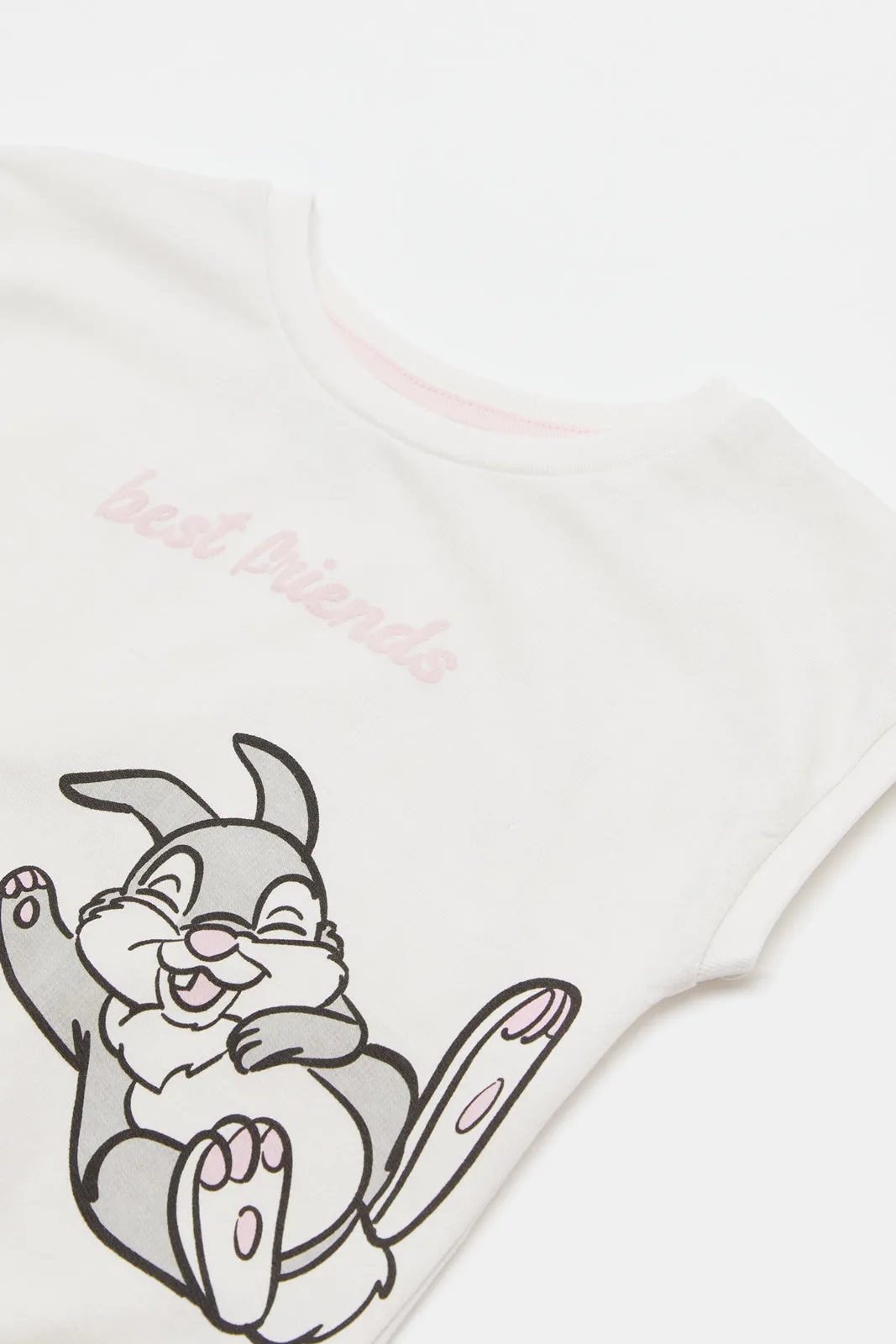Infant Girls Pink Bambi Print Top