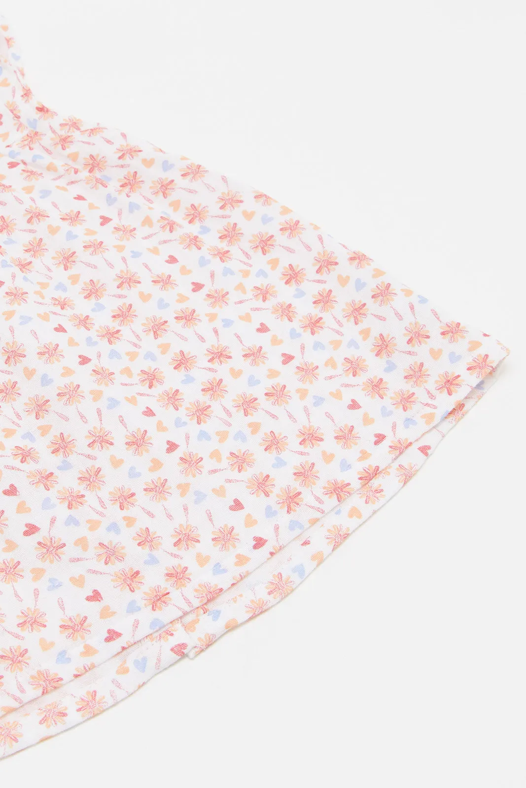 Infant Girls Pink Printed Top