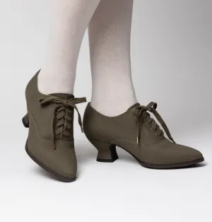 Kedwardian Women's Sporting Oxfords (Moss Green)
