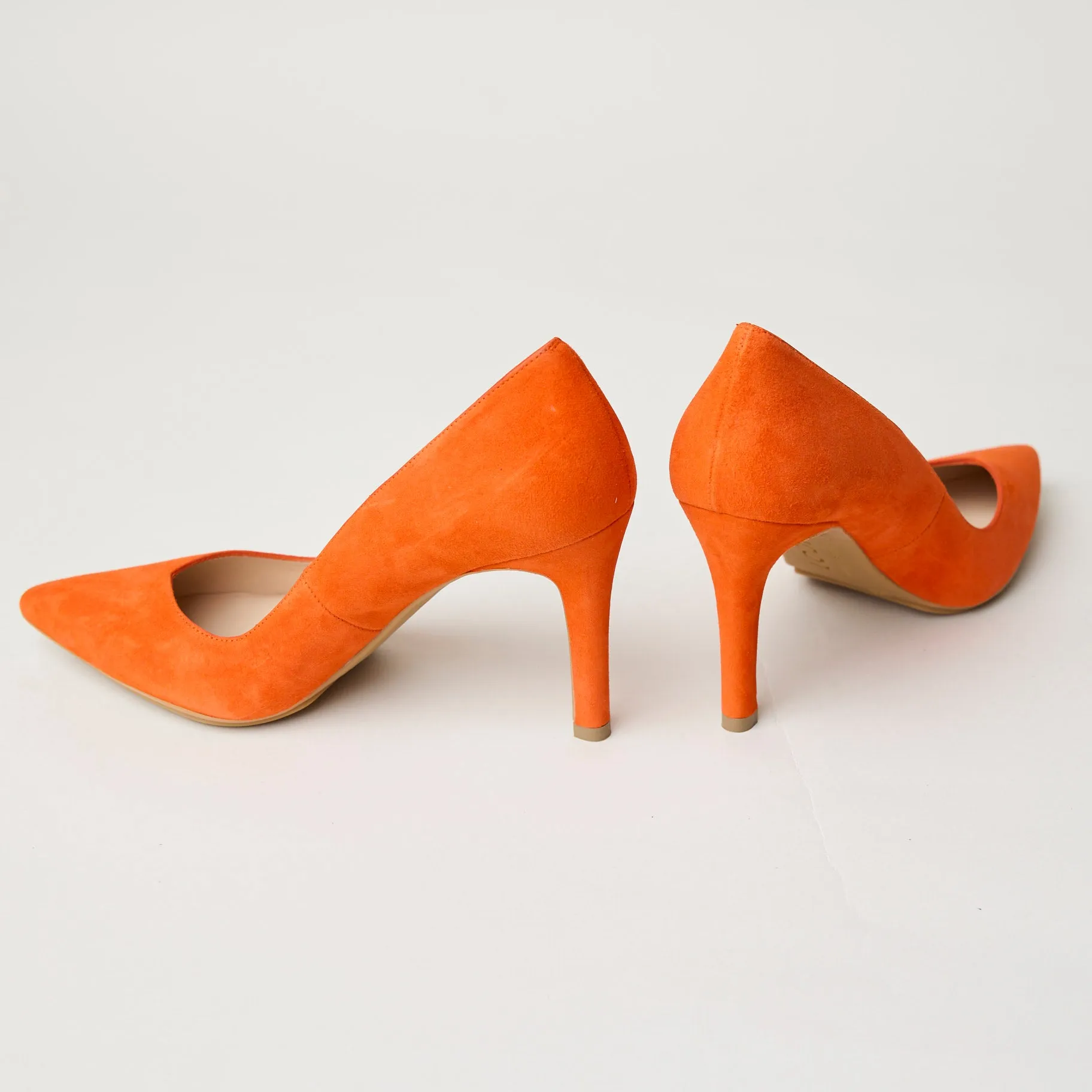 Lodi Orange Suede Leather Court Shoes