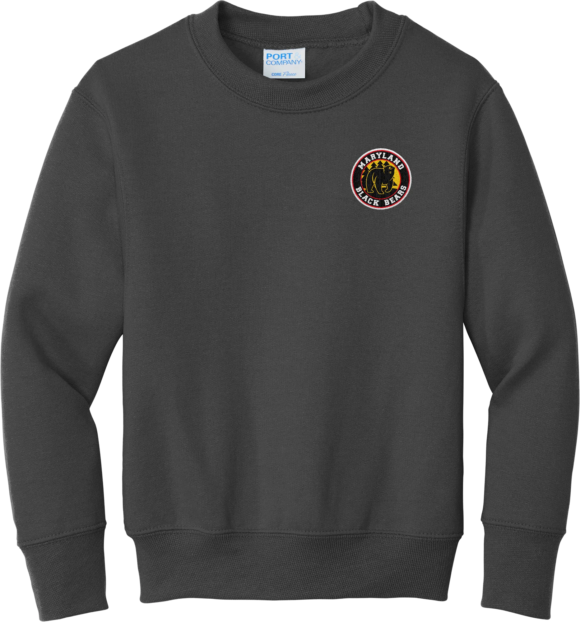 Maryland Black Bears Youth Core Fleece Crewneck Sweatshirt