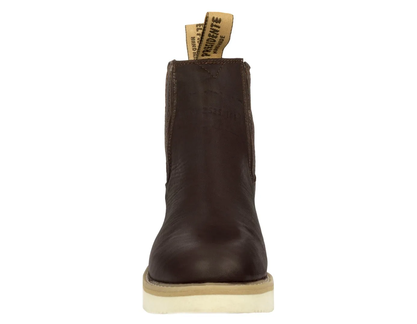 Mens 100RA Brown Work Boots Slip Resistant - Soft Toe