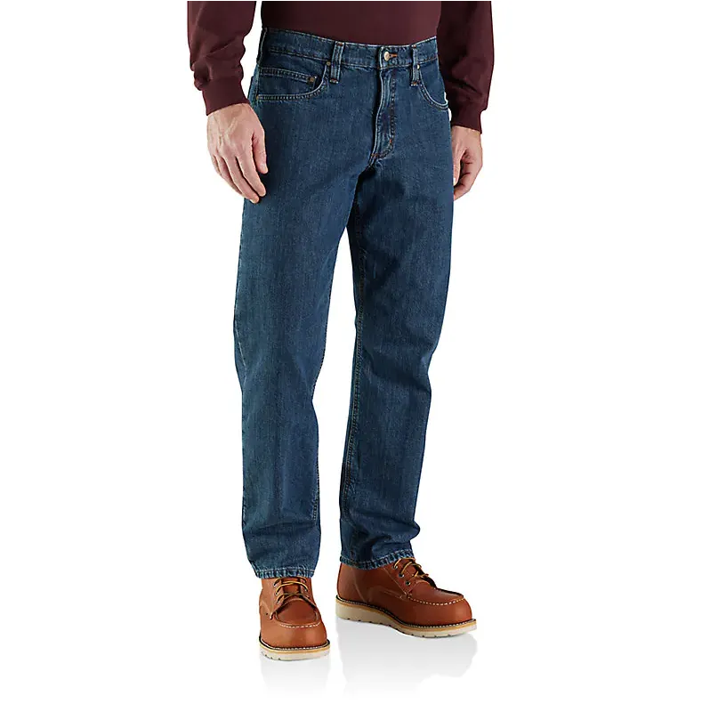 Men's Relaxed Fit Flannel-Lined 5-Pocket Jean
