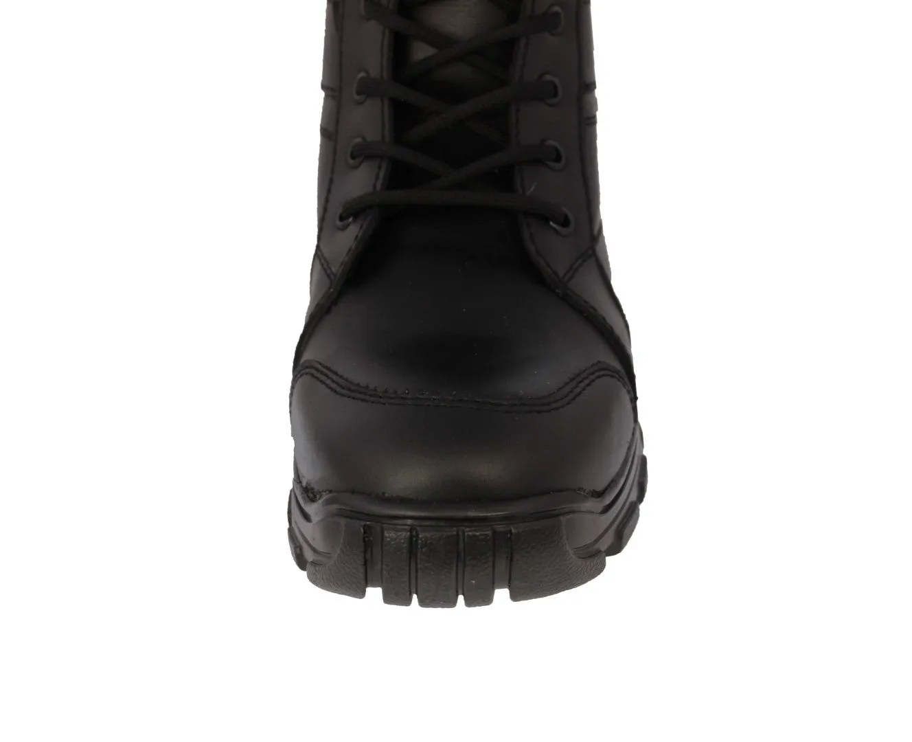 Mens #T500 Black Tactical Work Boots  Leather - Soft Toe