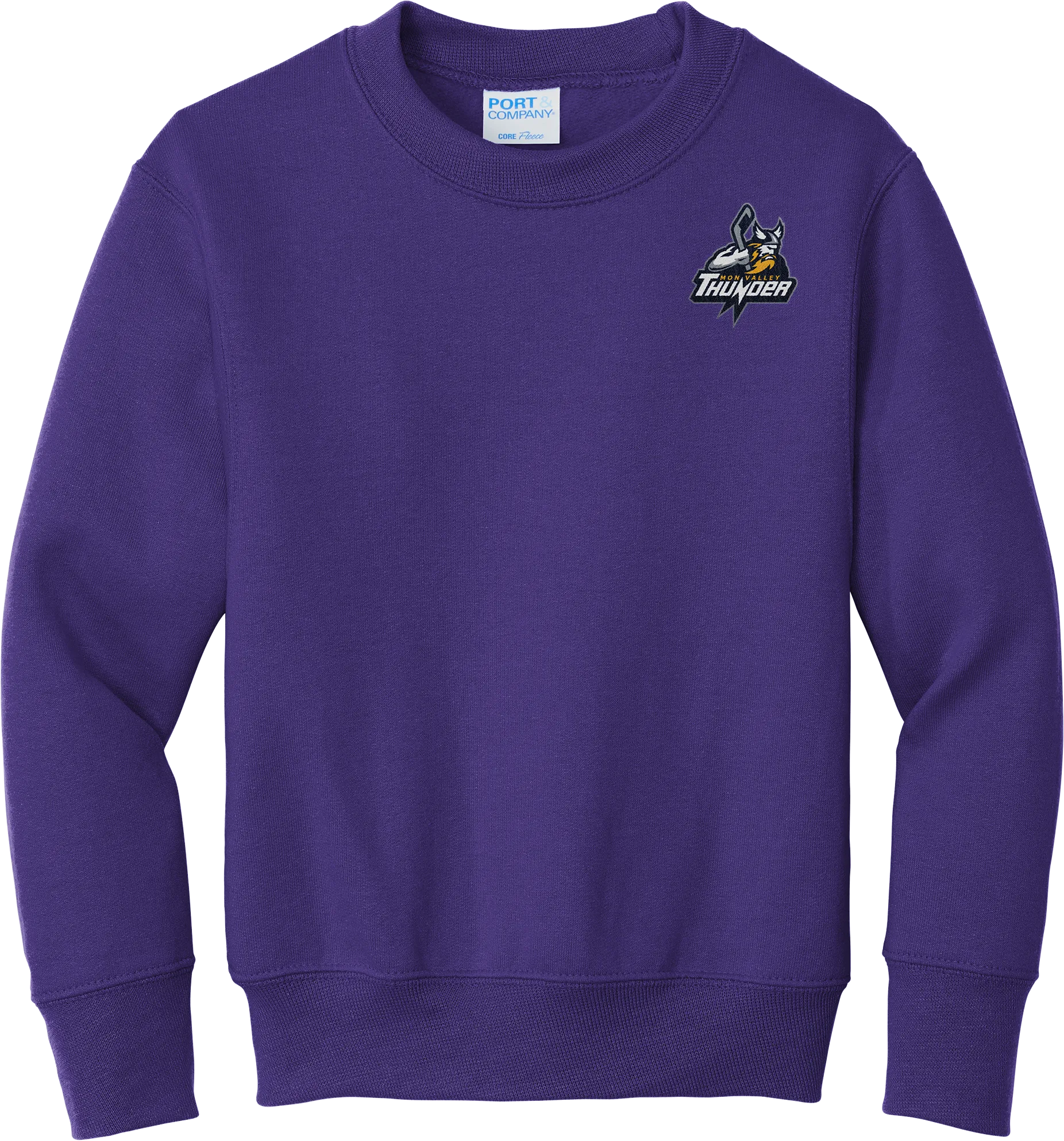 Mon Valley Thunder Youth Core Fleece Crewneck Sweatshirt