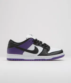 Nike SB Dunk Low Pro Shoes - Court Purple / Black - White - Court Purple