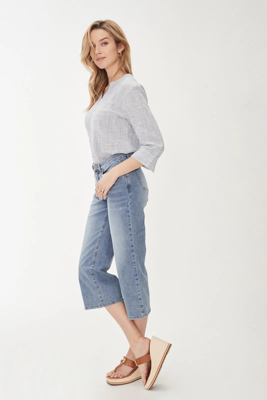 OLIVIA WIDE LEG CROP JEAN